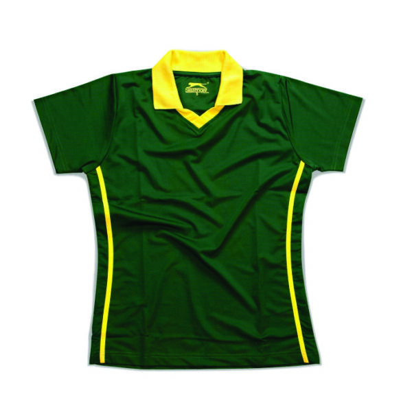 Endurance Ladies Sports Shirt- Green With Gold Only